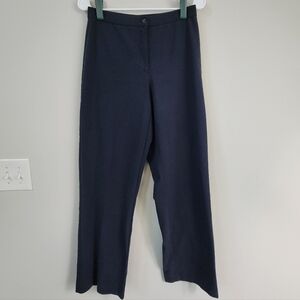 Dressbarn Navy Trouser Straight Leg Women's Size 8 Office Casual Capsule